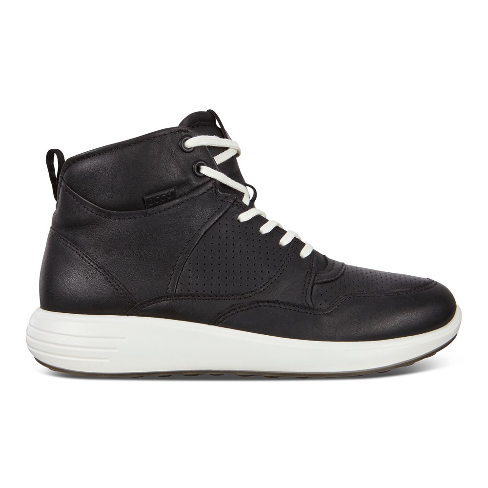 Womens Sneakers - ECCO Soft 7 Runner Boots - Black - 5974LWPDJ